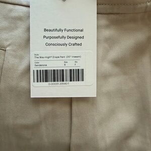 Everlane Way-High Drape Pant Sandstone